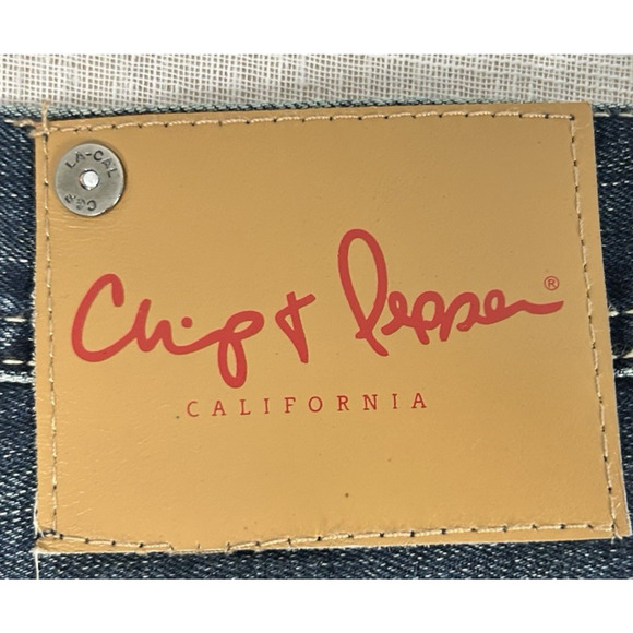 Chip & Pepper Men's Tuck Relaxed Straight Jeans 34x30 Whiskering Distressing - Picture 5 of 9